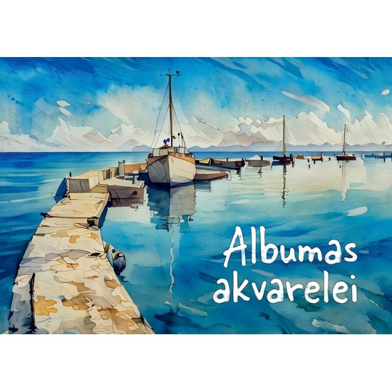 Albumas akvarelei, A4, 20 lapų, 200 gsm