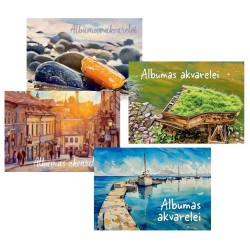 Albumas akvarelei, A4, 20 lapų, 200 gsm