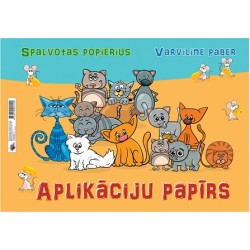 Spalvotas popierius, A3, 8 sp., dvipusis, 80gsm