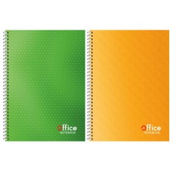 Bloknotas OFFICE, A4, langeliais, 48 lapai, 70 gsm, su spirale šone
