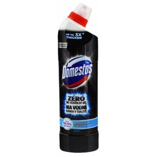 Dezinfekcinis WC valiklis DOMESTOS Zero Limescale Blue, 750 ml