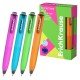 Automatinis tušinukas POCKET PEN NEON, ErichKrause, 0.5mm, mėlynos sp.