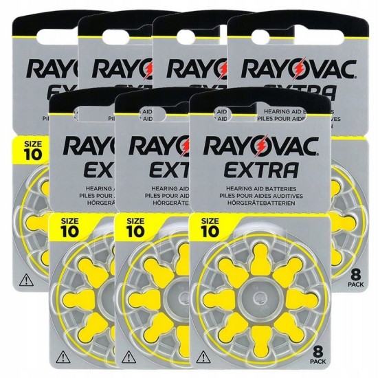 Elementai klausos aparatams RAYOVAC Extra, 10 PR70, 80 vnt.