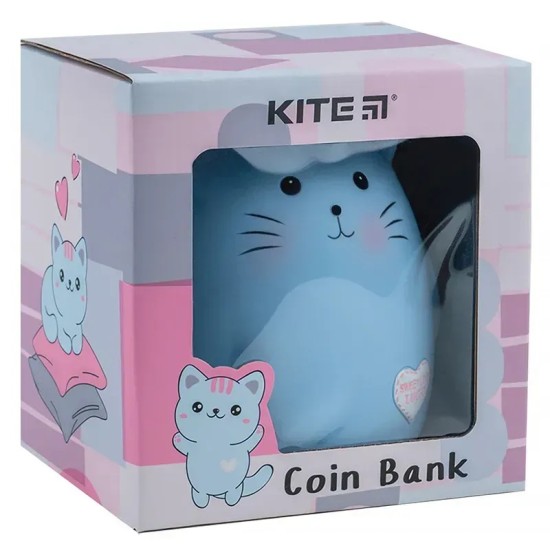 Pinigų taupyklė CAT, Kite, mėlynos spalvos