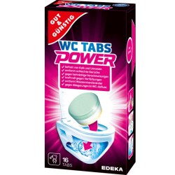 WC valymo tabletės G&G Power, 16 vnt.