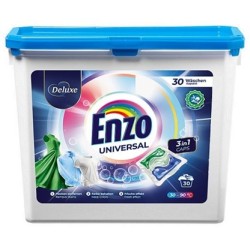 Skalbimo kapsulės DELUXE Enzo 3 in 1 Universal, 30 vnt.