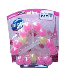 WC valiklis-gaiviklis DOMESTOS In Love With Paris, 3x50 g