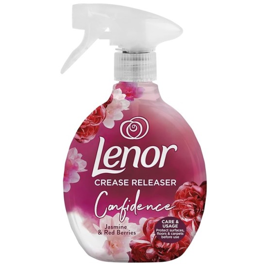 Audinių lyginimo purškiklis LENOR Jasmine & Red Berries, 500 ml