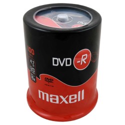 DVD-R diskai MAXELL, 4,7 GB, 16X, 120 min., 100 vnt., rietuvėje