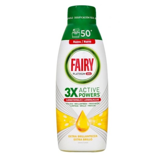 Indaplovių gelis FAIRY Platinum Extra Shine Lemon, 900 ml
