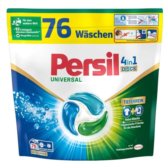 Skalbimo kapsulės PERSIL Universal 4 in 1, 76 vnt.