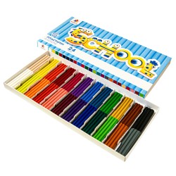 Plastilinas GAMMA'UA, 24 sp. po 12 g, su peiliuku