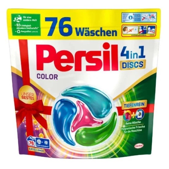 Skalbimo kapsulės PERSIL Color 4 in 1, 76 vnt.