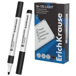 Žymeklis baltai lentai W-170 LIGHT, ErichKrause, 2.5 mm, juodos sp.