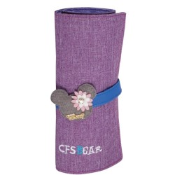 Penalas BEAR, CoolForSchool, 195x60x50 mm, violetinės sp.