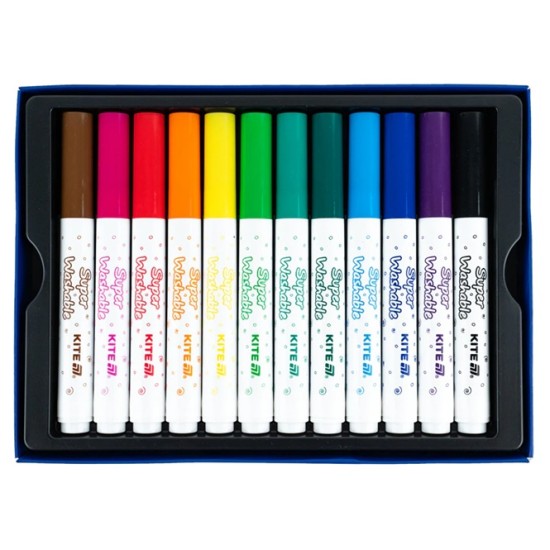 Flomasteriai CREATIVE Jumbo, Kite, 12 sp.