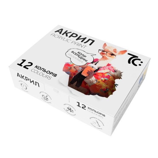 Akrilinių dažų rinkinys 7C, 12 sp. po 10 ml