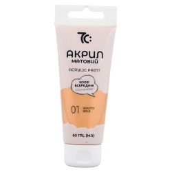 Akriliniai dažai 7C, 60 ml, aukso sp.