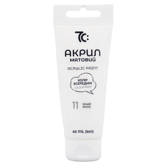 Akriliniai dažai 7C, 60 ml, baltos sp.