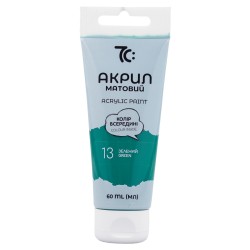 Akriliniai dažai 7C, 60 ml, žalios sp.