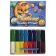 Plastilinas RUDIX, 16 sp. po 20 g, su peiliuku