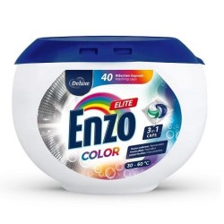 Skalbimo kapsulės DELUXE Enzo Elite 3in1 Color, 40vnt.