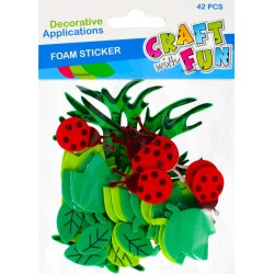 Lipni dekoracija iš putgumės CRAFT with FUN, 42 vnt.