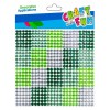 Dekoratyviniai krištoliniai karoliukai CRAFT with FUN Green, lipnūs, 10x10 mm, 600 vnt.