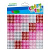 Dekoratyviniai krištoliniai karoliukai CRAFT with FUN Pink, lipnūs, 10x10 mm, 600 vnt.