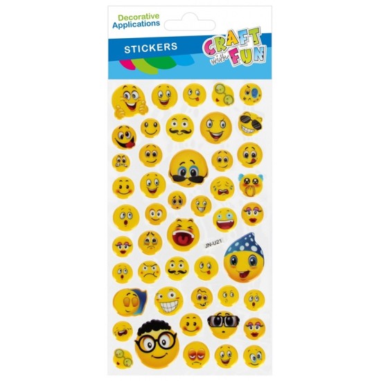 Dekoratyviniai lipdukai CRAFT with FUN 3D Emotions