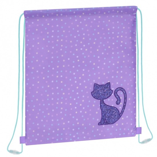 Maišelis sportinei aprangai GLITTER CAT, Starpak, 330x390 mm