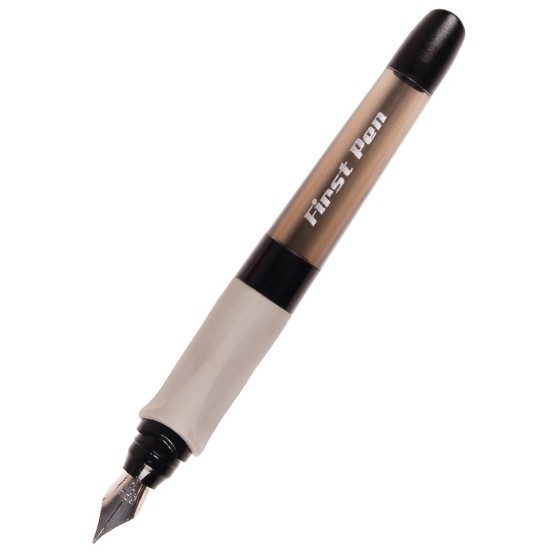 Plunksnakotis FIRST PEN, Cresco, M storio iridžio plunksna, D+K, juodos sp. korpusas