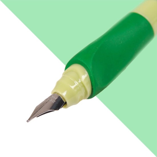 Plunksnakotis FIRST PEN, Cresco, M storio iridžio plunksna, D+K, žalios sp. korpusas