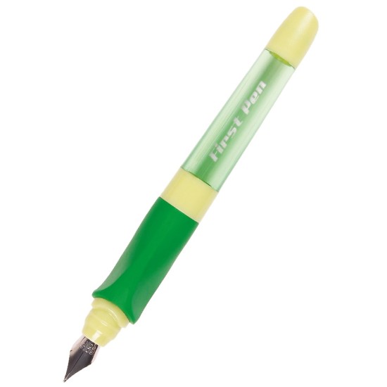 Plunksnakotis FIRST PEN, Cresco, M storio iridžio plunksna, D+K, žalios sp. korpusas