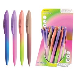 Automatinis tušinukas RAINBOW, Cresco, 1.0 mm, mėlynos sp.