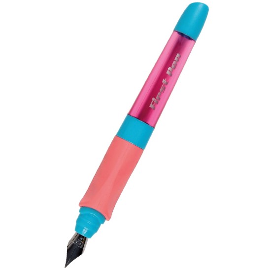 Plunksnakotis FIRST PEN, Cresco, M storio iridžio plunksna, D+K, rožinės sp. korpusas