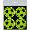 Atšvaitai-lipdukai FOOTBALL, Centrum, diam. 50mm, 4 vnt., blisteryje