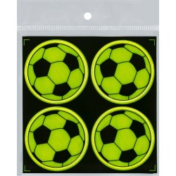 Atšvaitai-lipdukai FOOTBALL, Centrum, diam. 50mm, 4 vnt., blisteryje