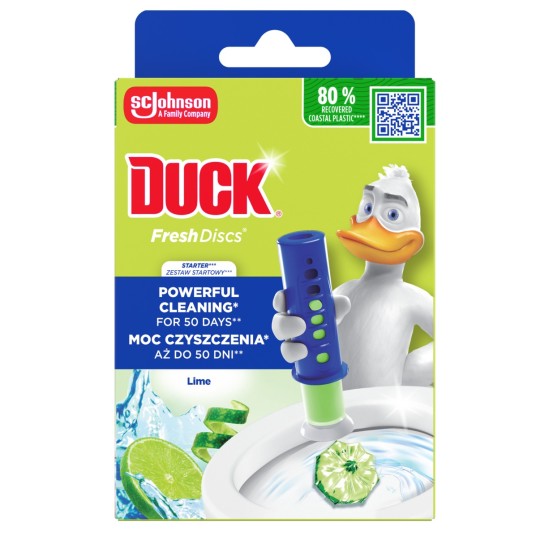 WC gelis DUCK Fresh Discs Lime su aplikatoriumi, 36 ml