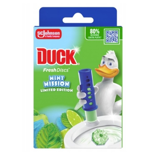 WC gelis DUCK Fresh Discs Mint Mission su aplikatoriumi, 36 ml