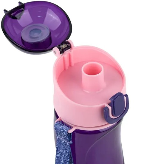 Gertuvė KITE, 530 ml, su užrakinamu dangteliu, violetinės sp. tritano plastikas