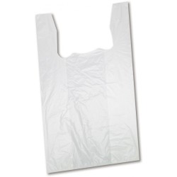 HDPE maišeliai su rankenėlėmis, 220x450mm, 9mkr, 500 vnt., rulonėlyje