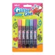 Klijų su blizgučiais rinkinys CONFETTI GCF10B5, Amos, 5 spalvos po 10,5ml