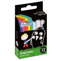 Mokyklinė kreida FIORELLO, 12 vnt., baltos sp.