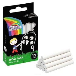 Mokyklinė kreida FIORELLO, 12 vnt., baltos sp.