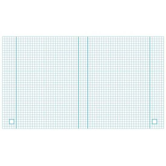 Bloknotas OFFICE, A5, langeliais, 96 lapai, 70 gsm, su spirale šone