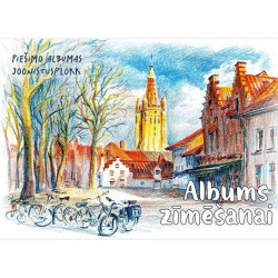 Piešimo albumas, A4, 30 lapų, 120 gsm