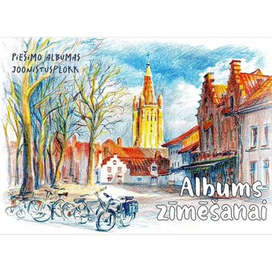 Piešimo albumas, A4, 30 lapų, 120 gsm