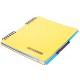 Bloknotas NOTEBOOK, EconoMix, B5, langeliais, 120 lapų, 60gsm, su spirale šone, plastikinis viršelis