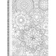 Bloknotas MANDALAS, A4, langeliais, 70 lapų, 70gsm, su spirale šone